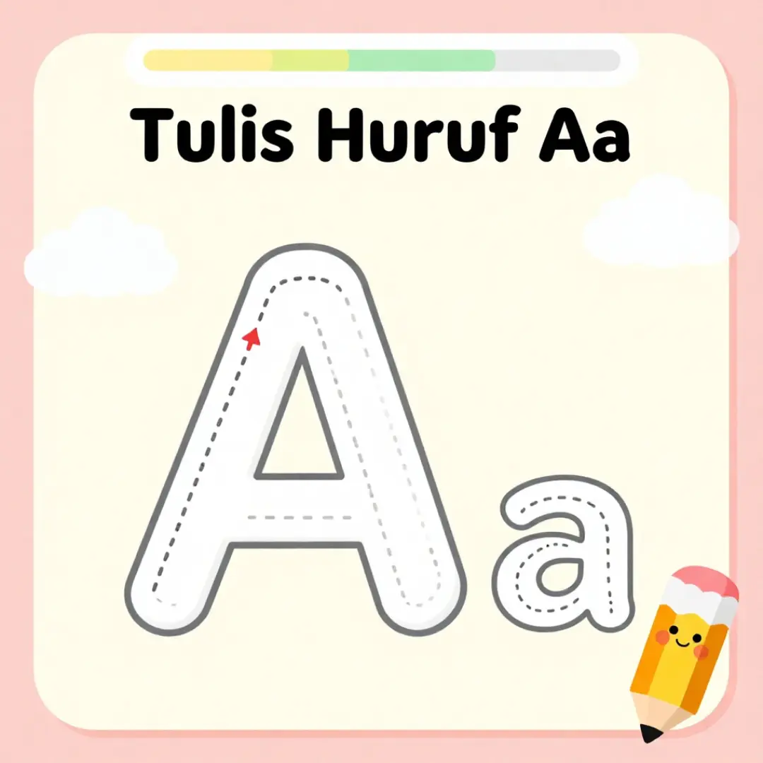 Game edukasi anak Menulis Huruf A-Z