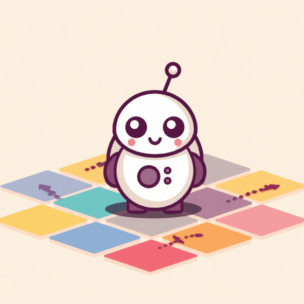 Game Jalur Robot Benda untuk anak usia 5-7 tahun