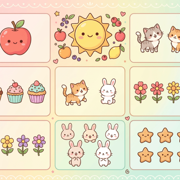 Game Hubungkan Gambar & Angka untuk anak usia 3-7 tahun